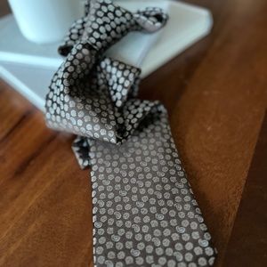 Ermenegildo Zegna Brown Floral & Paisley Tie